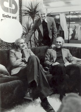 Hans Joachim Stuck und Udo Lattek, hinten Hellmut Hartwig